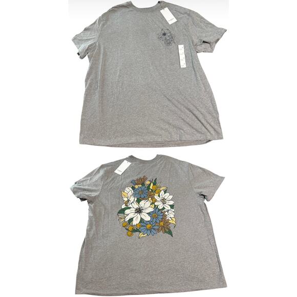Goodfellow & Co. Other - NWT Goodfellow & Co. Size XL Men Tee Shirt Floral Gray Crew Neck Causal Neutral